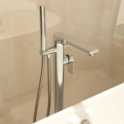 Suburb Floor Standing Bath Shower Mixer - Chrome